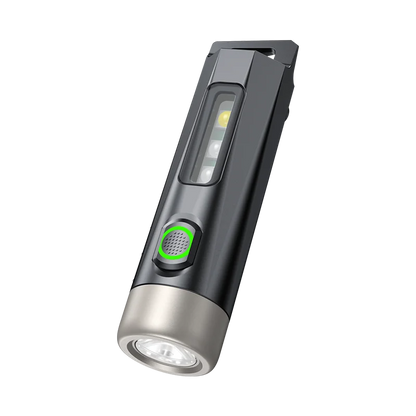 PHILIPS 2025  Super Bright EDC Flashlight LED Rechargeable Mini EDC Keychain Flashlights Camping Lamp For Hiking Self Defense