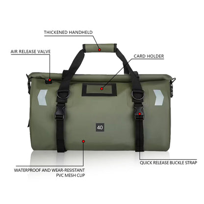 Waterproof 20L/40L/50L/66L/70L/100L Dry Storage Bag for Bicycle Mototcycle Travel, Swimming, Boating, Kayaking, Camping & Beach