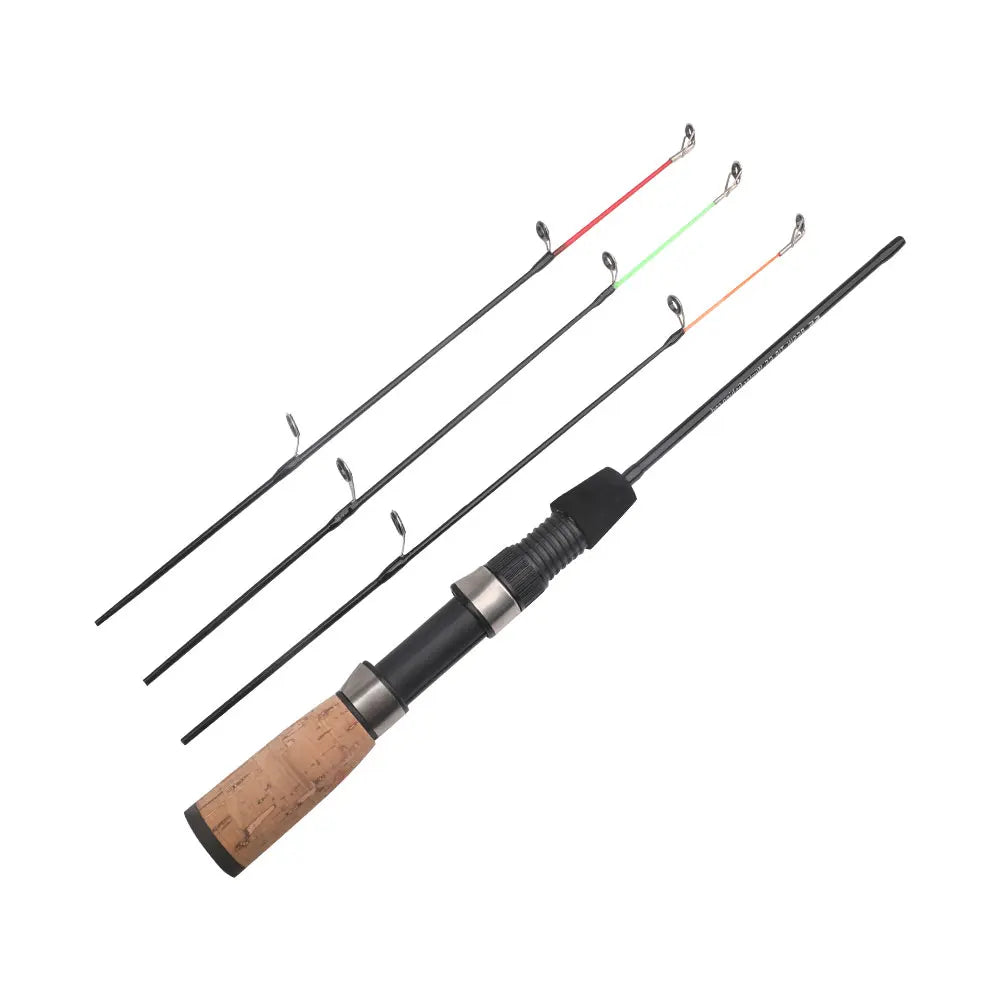 Mini Telescopic Ice Fishing Rod with 3 Tips