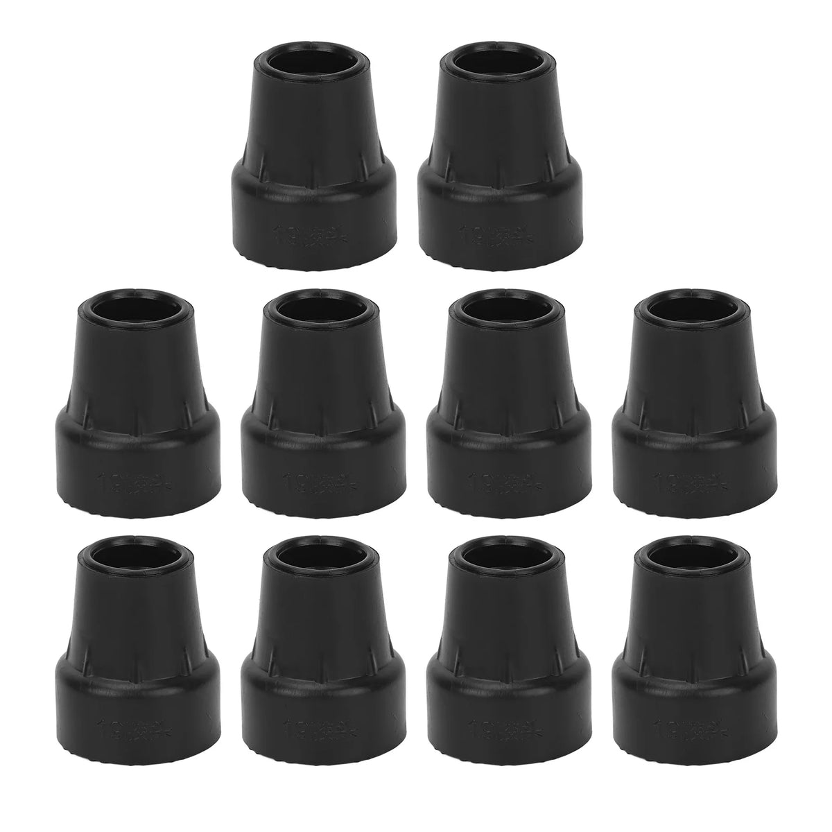 10pcs Crutch Tip Rubber 19mm Inner Diameter Slip Resistance Universal Heavy Duty Walking Cane Tip Replacement Cane Tip Cane Tip