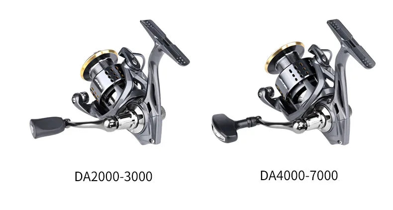 DEUKIO Spinning Fishing Reel 2000-7000 Series 15KG Max Drag Ultralight Saltwater Surf Fishing Lure Reel