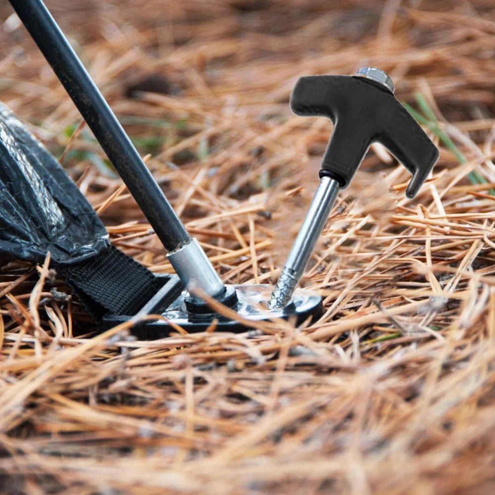 8/24Pcs Camping Pegs Drill In with Hex Socket Stakes Ground Anchors Camping Stakes Tent Ground Nail Screw in Camping Tent Pegs