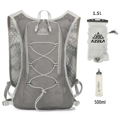 8L Running Hydration Vest Backpack Men Women Outdoor Sport Bags Trail Marathon Jogging Hiking Backpack Option Water Bag Flask