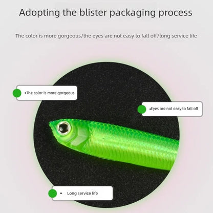 5Pcs opp 7cm 2.2g Jighead Worms T Tail fish Fishing Lures Rainbow Color  Fishing Bait Long-Range Freshwater and Saltwater Lure