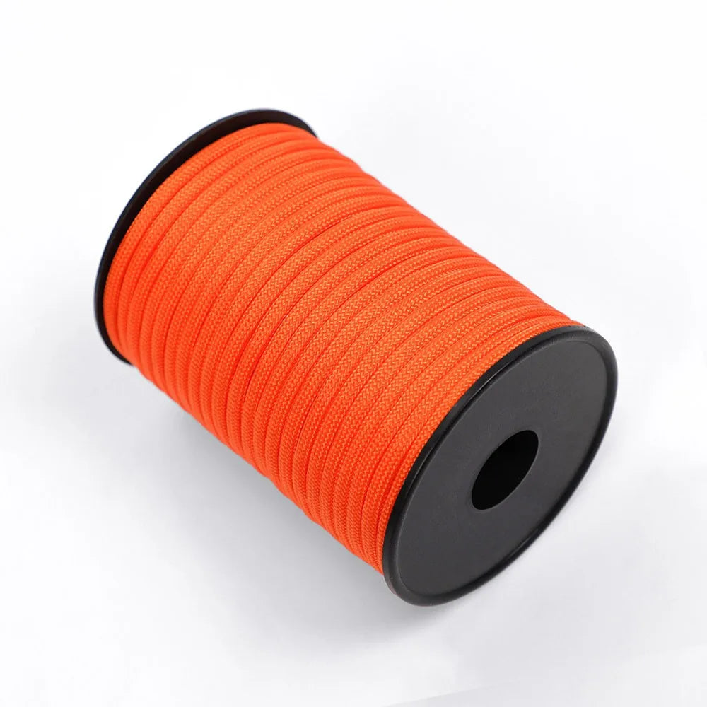 30M 550 Military Standard 9-Core Paracord Rope 4mm Outdoor Parachute Cord Survival Umbrella Tent Lanyard Strap Clothesline