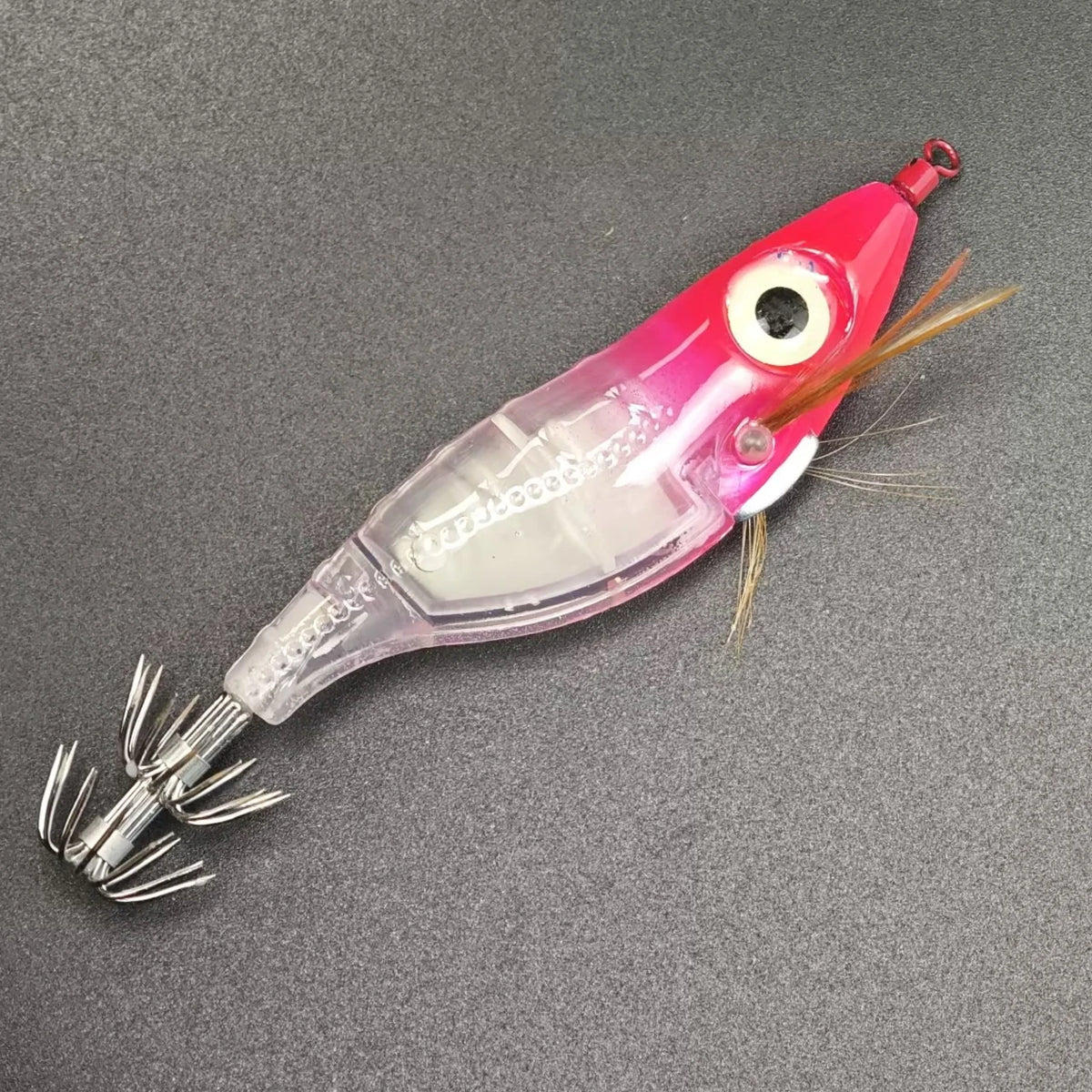 8pcs/set Luminous Squid Jigs 10cm Horizontal Egi Set Wood Shrimp Lures Octopus Cuttlefish Fishing Bait Glow Saltwater Tackle Kit