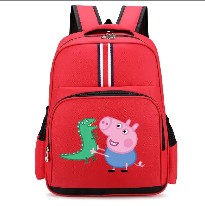 Peppa Pigs Schoolbag Print Backpack for Boys Girls Large Capacity Backpacks for Primary School Students Bag Birthday Gift