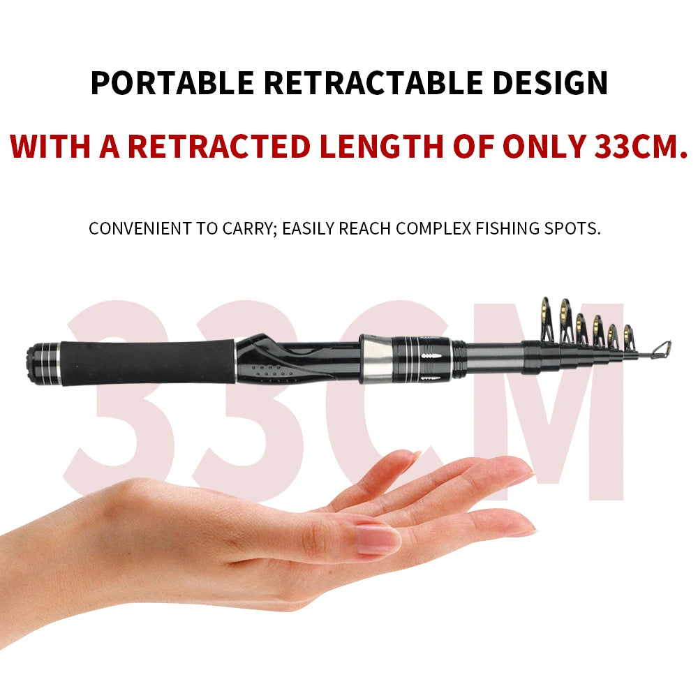 Telescopic Lure Rod 1.5-2.4m