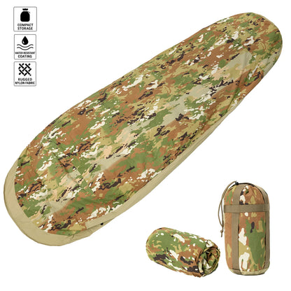 Tactical Military-Grade Akmax.cn Bivy Cover – 1.9lbs Waterproof Combat Sleeping Bag Sack for Army, Marine, Camping, Hiking