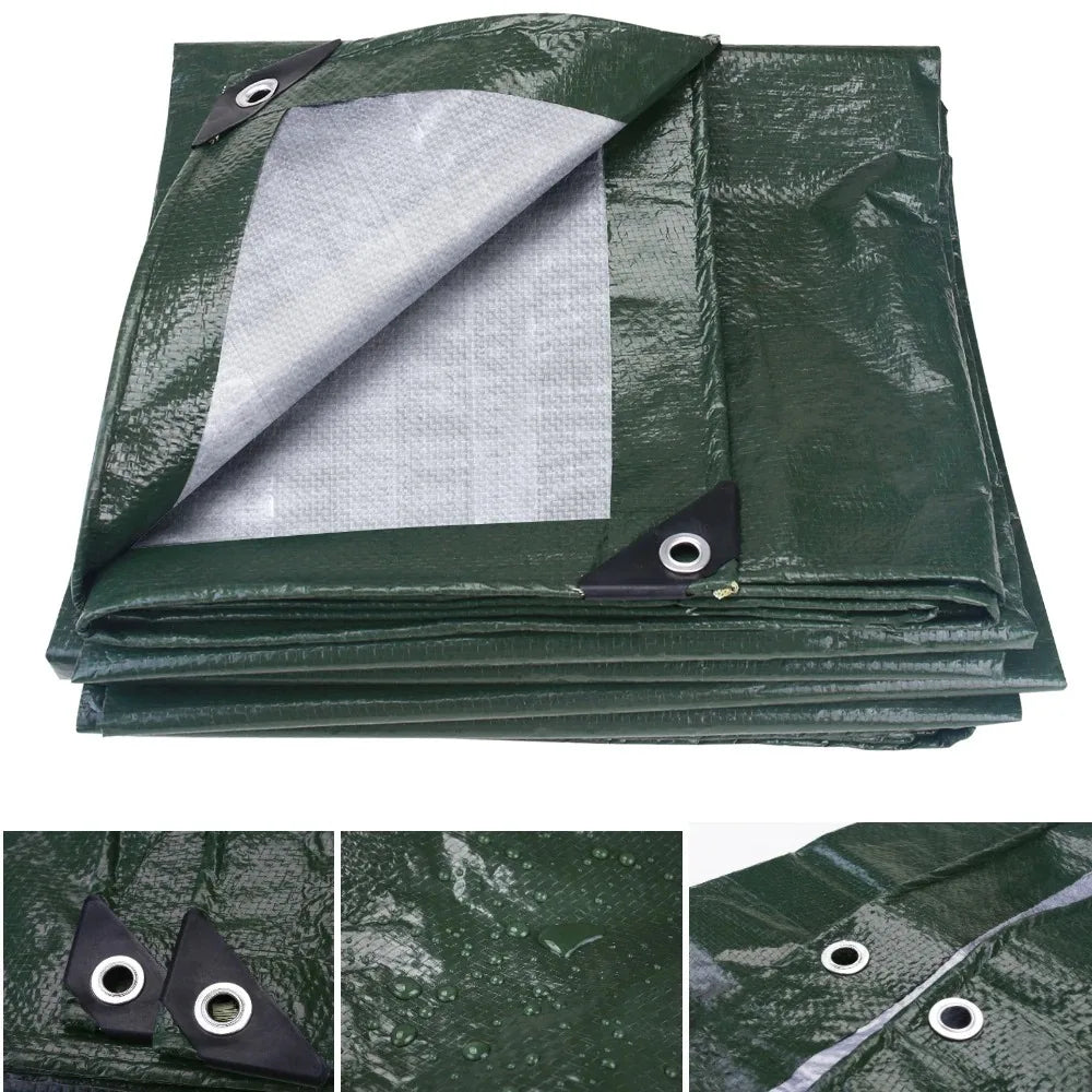 2026 5x4m 4x3m 3x3m Large Waterproof Tarp Camping Tent Outdoor Shade Sail Ultralight Garden Canopy Awning Tourist Beach Sun