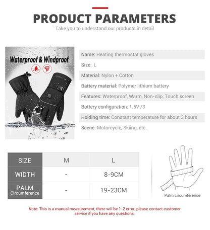 HEROBIKER Heated Winter Gloves