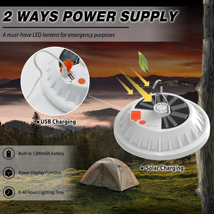 Portable Camping Light Power Bank LED Camping Lanterns With Remote Control Waterproof Outdoor Tent Light Rechargeable Flashlight