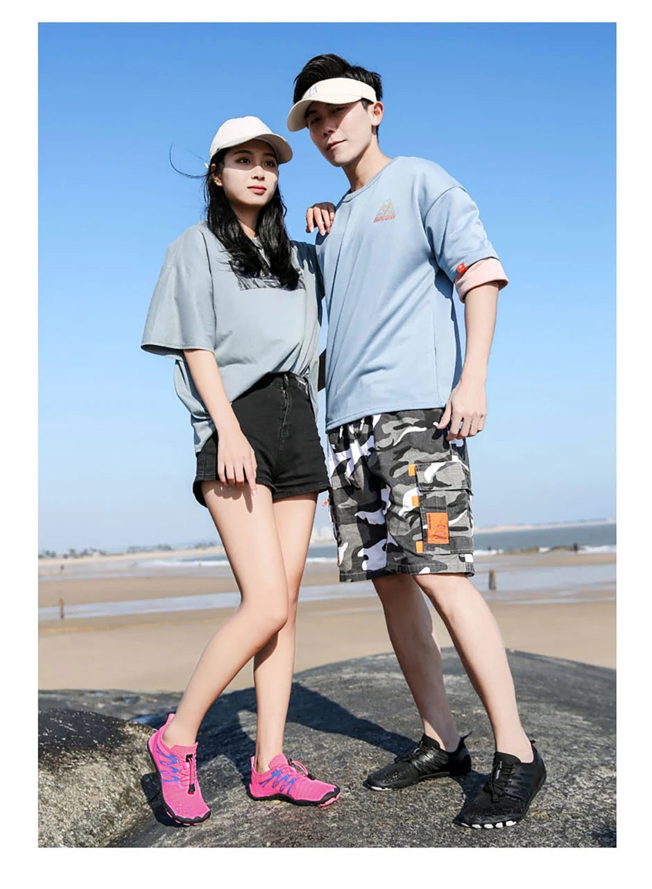 EOCENE Men Women Barefoot Outdoor Sports Aqua Shoes Quick-dry Beach Swimming Fitness Wading Hiking Cycling Water Sneakers Shoes