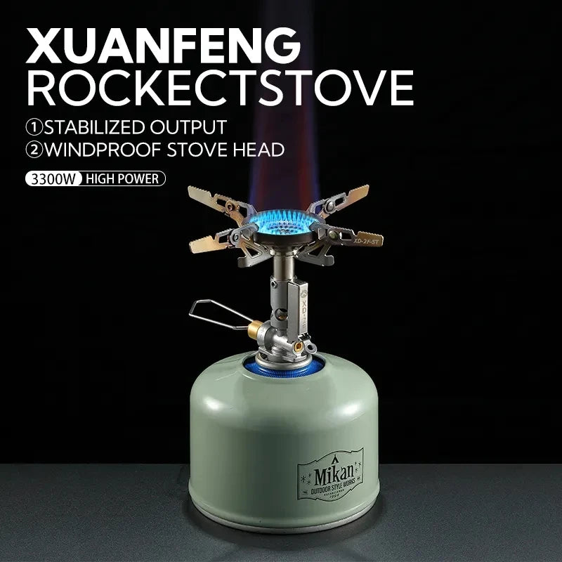 CAMPINGMOON XD-2F Outdoor Portable Voltage Stabilized Integrated Gas Stove High Power Windproof Hiking Field Stove Cooker