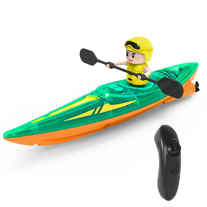 RC Kayak Racing Boat – 2.4G Remote Control Rowing Toy for Kids Water Games & Outdoor Fun