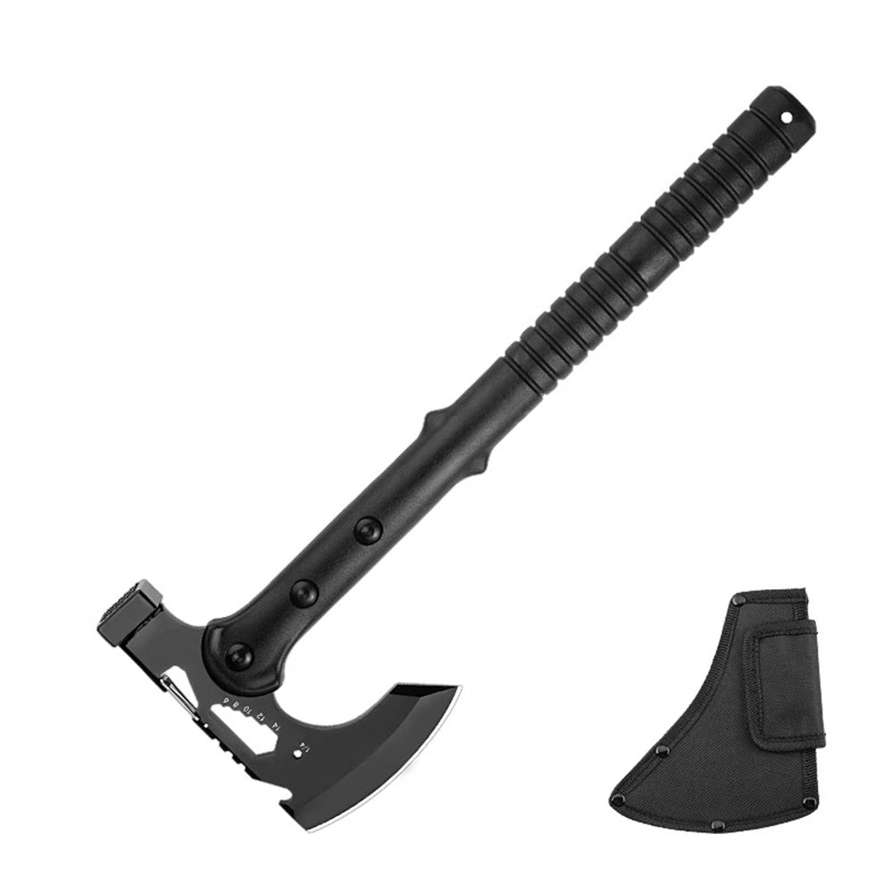 Multi-Purpose Tactical Camping Axe – Fire Engineer & Survival Logging Axe with Ice Breaking Cone