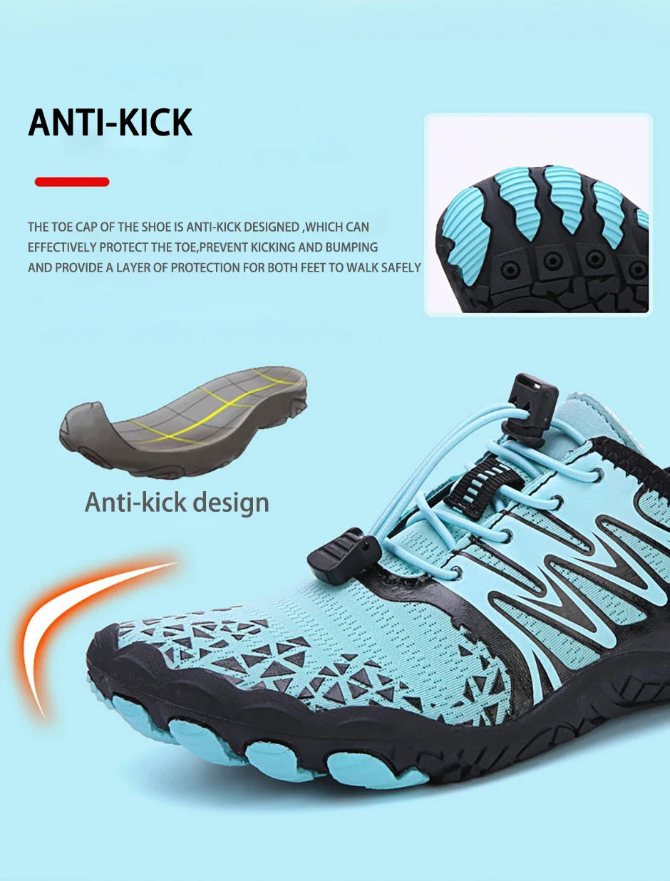 EOCENE Men Women Barefoot Outdoor Sports Aqua Shoes Quick-dry Beach Swimming Fitness Wading Hiking Cycling Water Sneakers Shoes