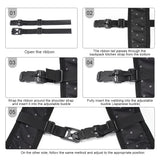 Backpack Chest Bag Strap Harness Adjustable Buckle Clip Straps Non-slip for Outdoor Camping Tactical Bag Fixed Belt Accessories
