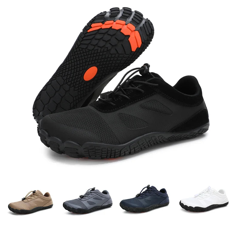 Men’s Barefoot Trail Running Shoes – Wide Toe Box Zero Drop Aqua Sneakers for Hiking, Kayaking & Surfing