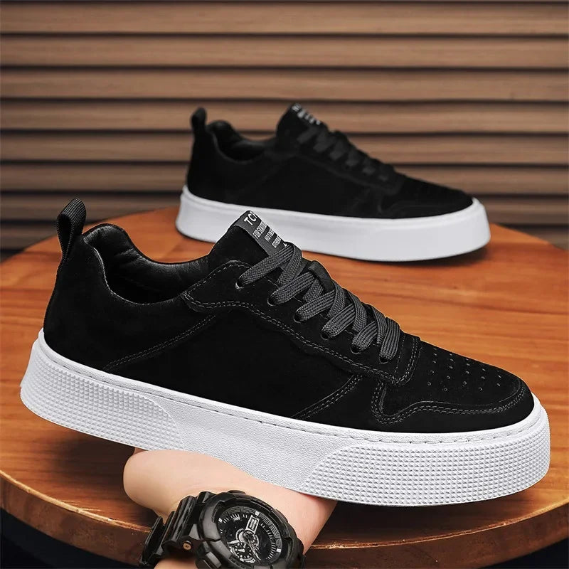 Men’s Casual Sneakers – Lightweight Non-Slip Running Shoes Soft Sole Vulcanized Trainers