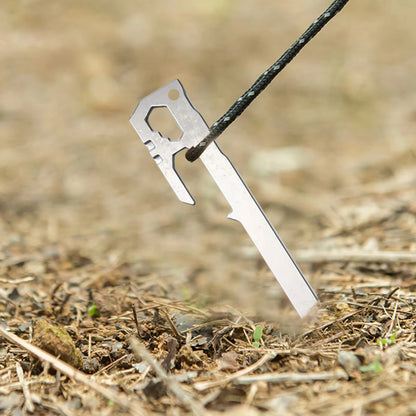 Camping Tent Stakes 6Pcs Canopy Tent Pegs 28cm Stainless Steel Garden Ground Nail Beach Awnings Hammock Trampoline Accessories