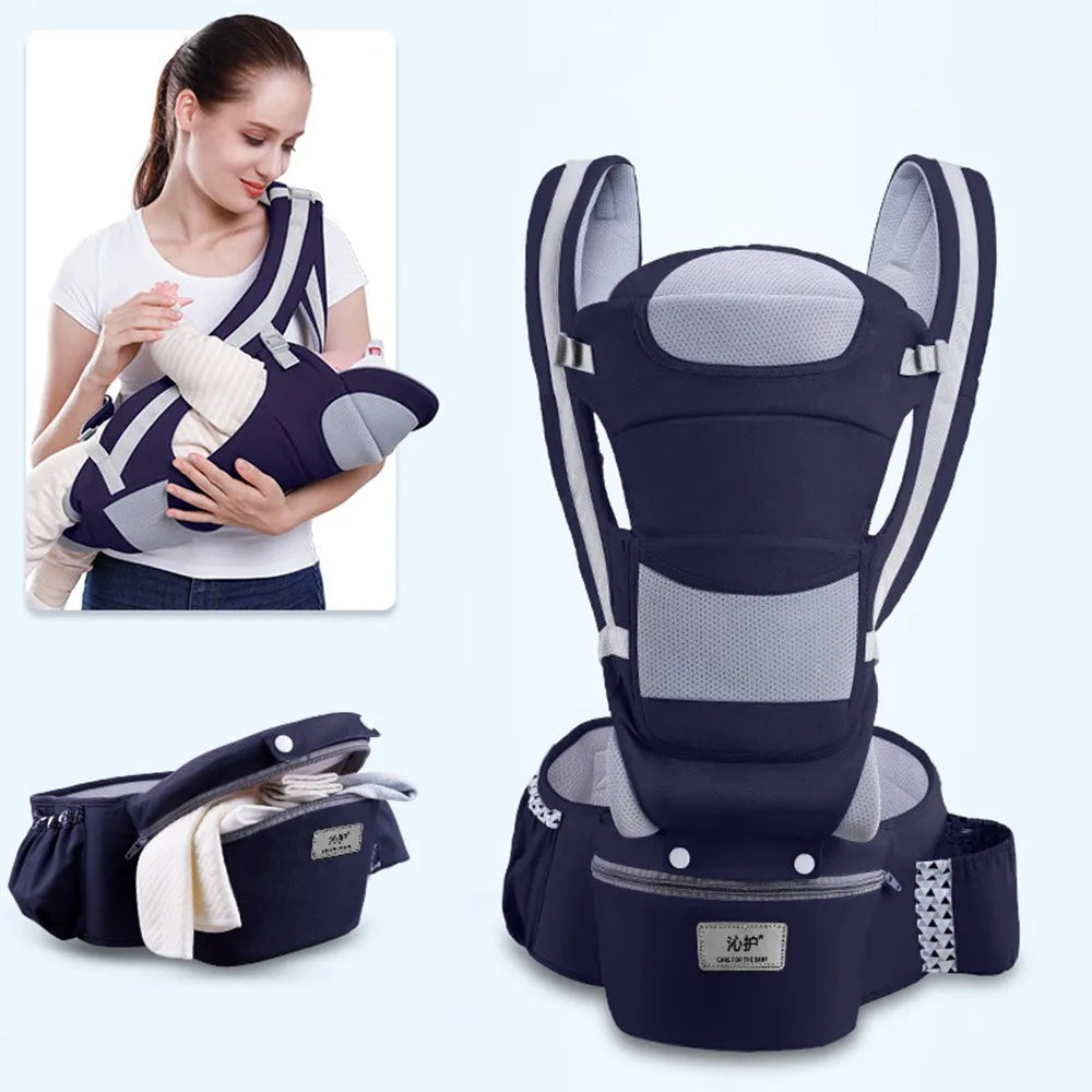 Ergonomic Backpack Baby Carrier Baby Hipseat Carrier carrying for children Baby Wrap Sling for Baby Travel 0-48 Months Useable