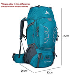 60L Mountaineering Backpack – Waterproof Hiking Camping Rucksack for Trekking, Travel & Climbing