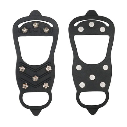 8 Teeth Ice Gripper Spike for Shoes Climbing Crampons Anti-Skid Ice Hiking Mountain  Ice Snow Crampons Anti-slip Shoe Covers