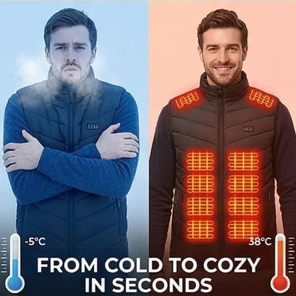 Smart Heated Vest with 21 Heating Zones