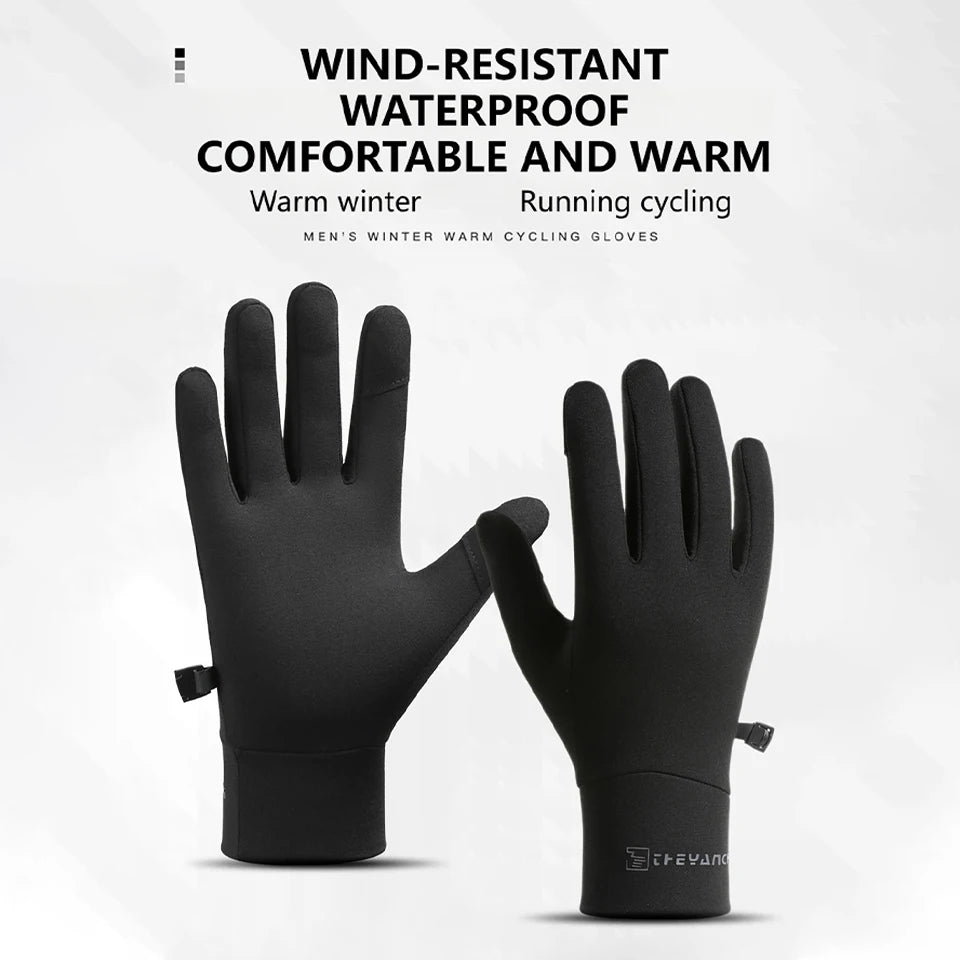 KoKossi Winter Waterproof Cycling Gloves Anti-Slip Thermal Gloves Touch Screen Running Cycling Driving Ski Hiking Warm Glove