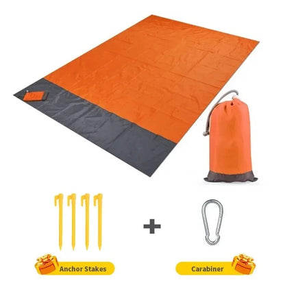 Sandproof Beach Blanket 200x140cm Waterproof Lightweight Beach Mat Portable Picnic Blanket for Travel Hiking Outdoor Sports