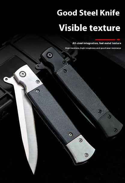 Outdoor Portable Folding Fruit Knife High Hardness Stainless Steel Pocket Cutter Camping Survival Vegetable Peeling Knife EDC Ha