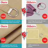 3.6/3/2M Square Shade Sails Waterproof Rectangle Canopy Sun Shelter for Patio Pergola Yard Backyard Cover Awning Cloth Screen