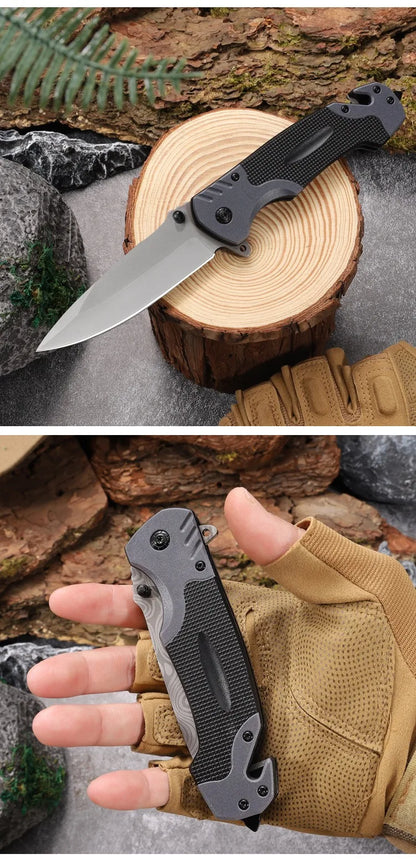 Multi Functional Sharp and Convenient Folding Knife Pocket Knife, Suitable for Wilderness Survival, Camping, Fishing, Hunting