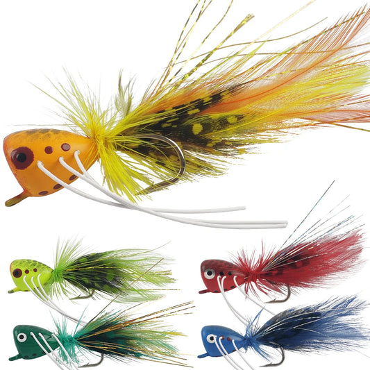 Bass Popper Bug Flies (2 Pack)
