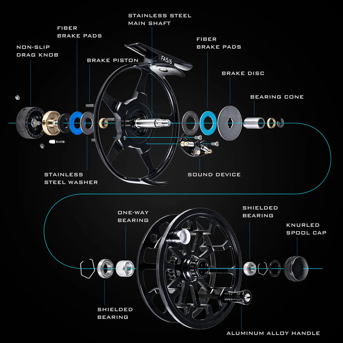 LEO Ultralight Aluminum Fly Reel