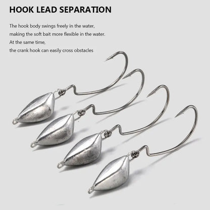Bullet Jig Head Sinkers with Swivel (5 Pack)