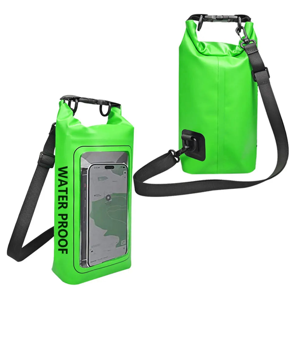 2L/5L PVC Swimming Waterproof Bag,Mobile Phone Waterproof Dry Bag for Trekking Drifting Rafting Surfing Boating Storage Bag