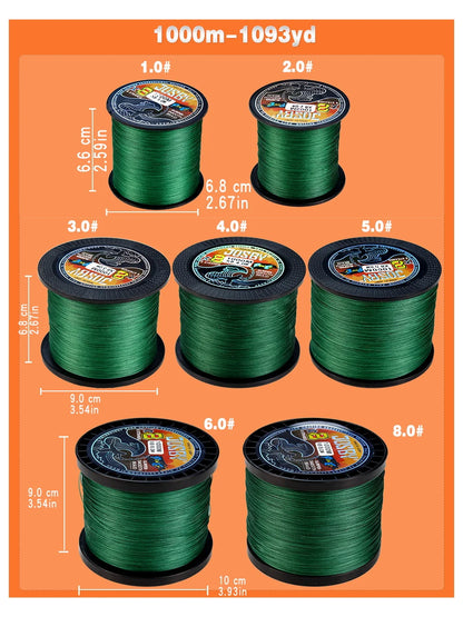 JOSBY 8-Strand PE Braided Line (100-1000m)