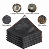 Black Shade Cloth with Grommets 50% Sunblock Mesh Cover Anti-UV Garden Balcony Plant Sunshade Net For Outdoor Greenhouse Awning
