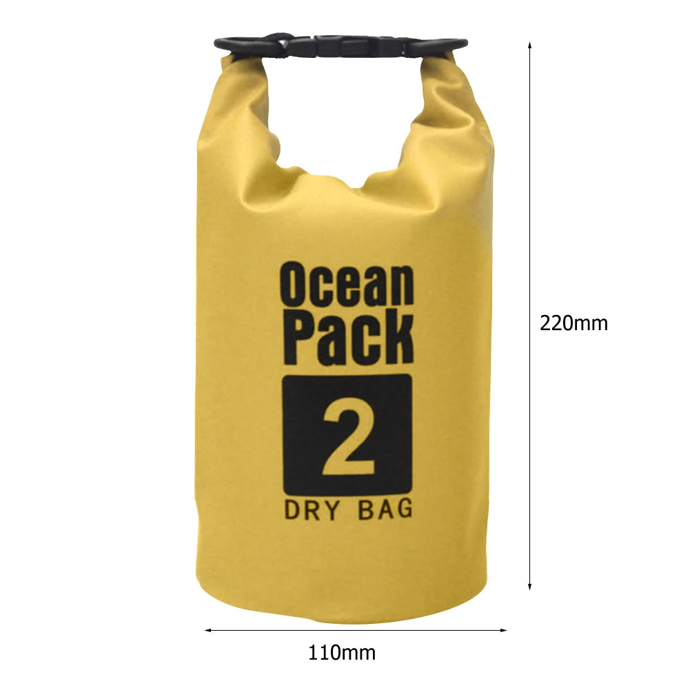2L 3L 5L 10L 15L Waterproof Dry Bag Swimming Bag Foldable Beach Storage Pack Kayaking Rafting River Trekking Floating Water Sack