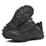 Men’s Genuine Leather Mountaineering Shoes – Anti-Slip Hiking Boots Outdoor Breathable Sports Footwear