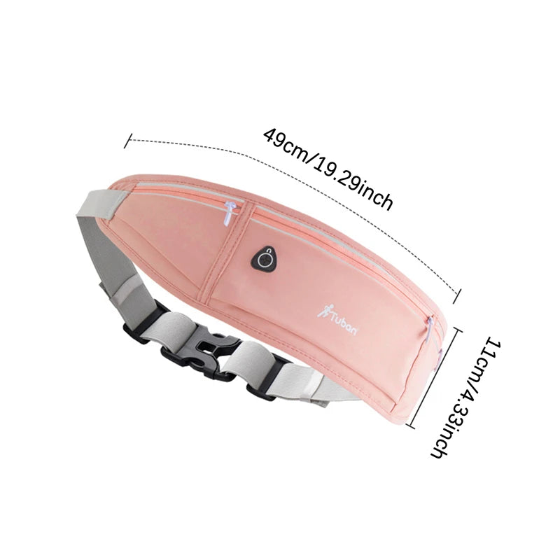 Outdoor Waterproof Invisible Waist Pack Running Waist Pack Sports Waist Pack Men's And Women's Models Hidden Fitness Bag