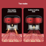 Body Scraping Massage Smart Electric Vacuum Cupping Heating Suction Cup Device Back Neck Arm Massger