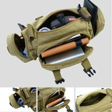 Outdoor mountaineering bag 600D waterproof Oxford shoulder bag camping hiking fishing bag hiking backpack