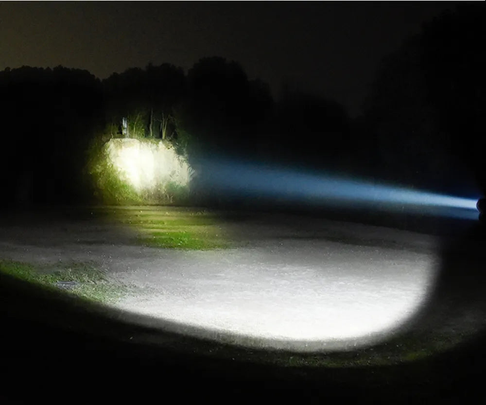 Professional Hunting Tactics Night Reconnaissance LED Flashlight L2 Lamp Beads Waterproof Rechargeable Outdoor Portable Torch