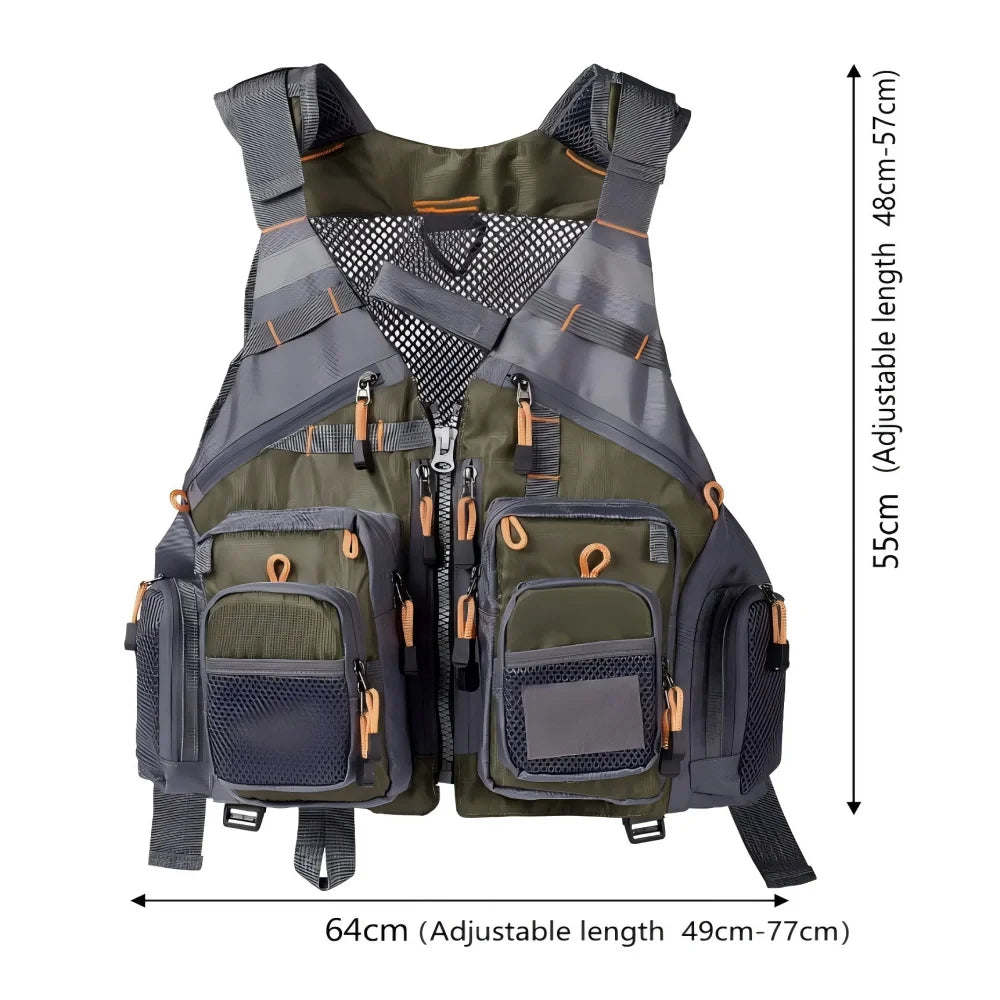 Breathable Adjustable Fishing Vest