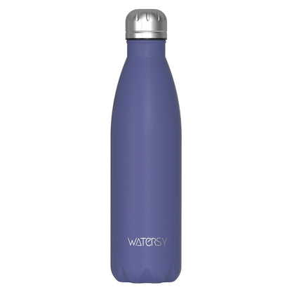 WATERSY 500ml Stainless Steel Water Bottle Insulated Vacuum Flask Double Wall Thermal Cup Keep Cold Hot Sports Kettle