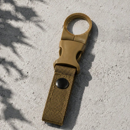 3pcs Outdoor Portable Hiking Carabiner Water Bottle Quick Clip Hook Multi-Function Mineral Water Bottle Carrier Durable Nylon Plastic Camping Backpack Accessories Travel Hydration Gear Kit