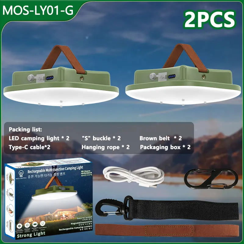 MOSLIGHTING Solar Chargin Tent Strong Light with Magnet Zoom Portable Torch Camping lantern Work Maintenance Lighting 80W LED